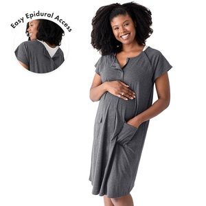 Delivery Gown Heather Grey